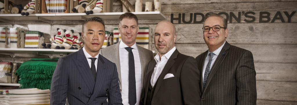 Group portrait of Hudson Bay executives for MR Magazine