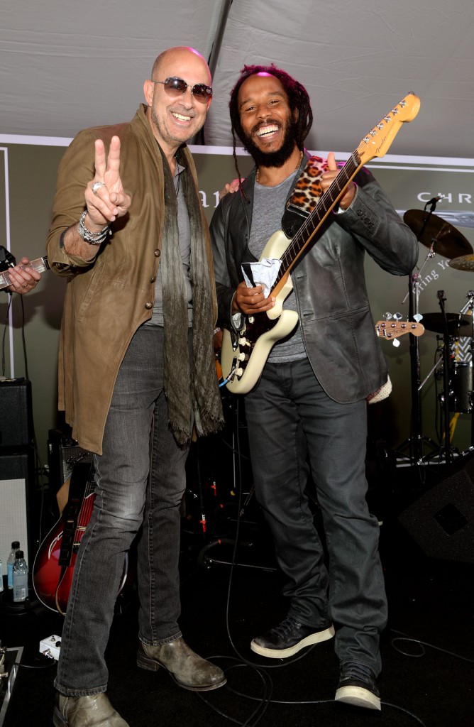 LOS ANGELES, CA - APRIL 26:  Designer John Varvatos (L) and musician Ziggy Marley attend the John Varvatos 12th Annual Stuart House Benefit at John Varvatos on April 26, 2015 in Los Angeles, California.  (Photo by Michael Kovac/Getty Images for John Varvatos)