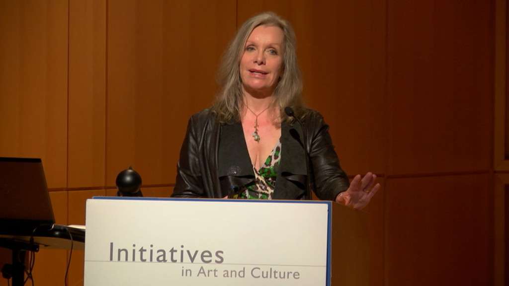 Pam Danziger speaking at the Arts and Initiative conference in NYC