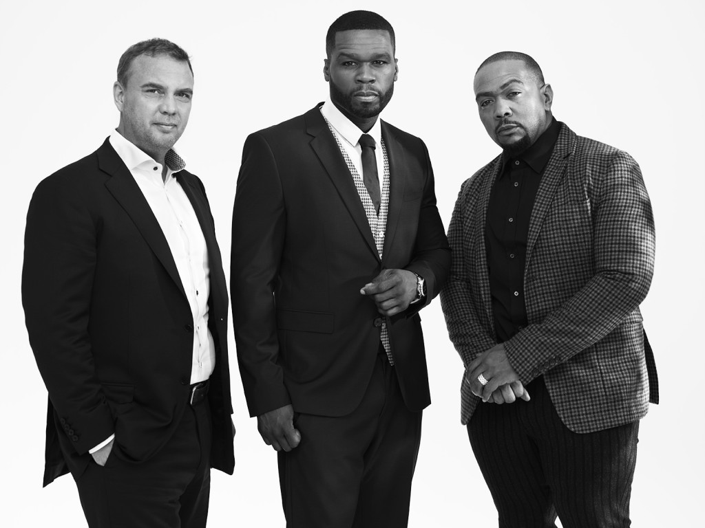 Left to Right: Mathias Ingvarsson, Curtis "50 Cent" Jackson and Timbaland