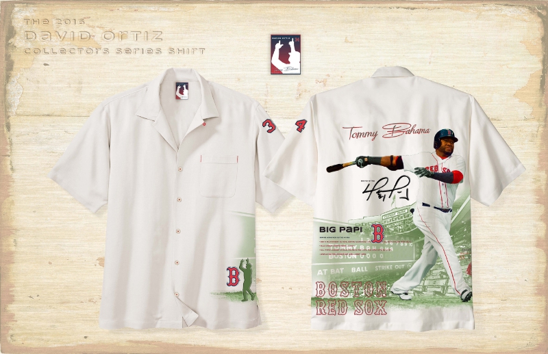 Tommy Bahama MLB 2016 Collector&apos;s Edition shirt featuring David Ortiz 