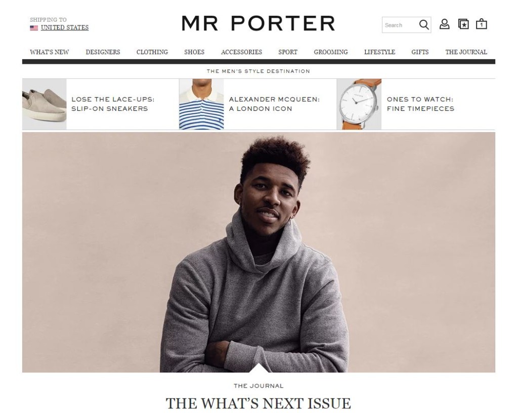 Yoox Net-A-Porter Group Brand Mr. Porter
