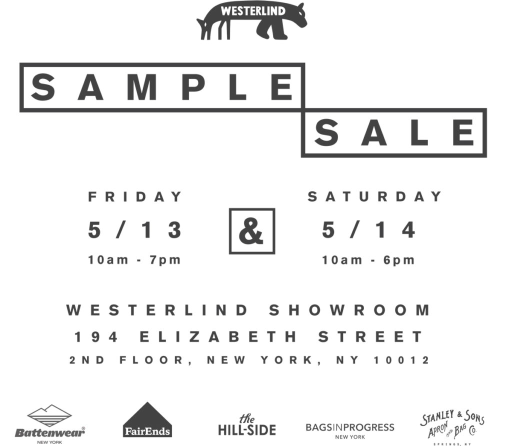 westerlind sample sale