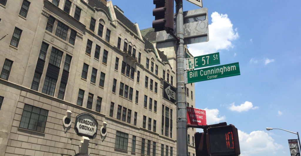Bill Cunningham Street Sign