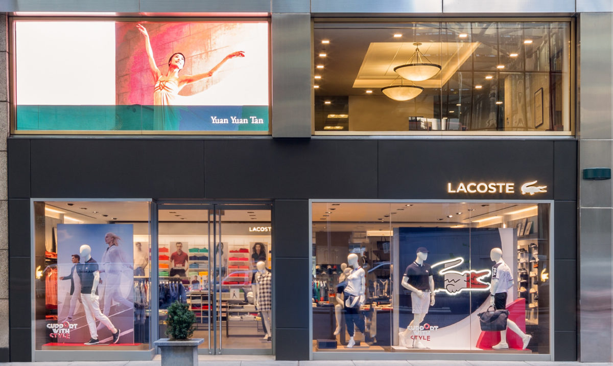 LACOSTE DEBUTS NEW DESIGN ON MADISON AVE