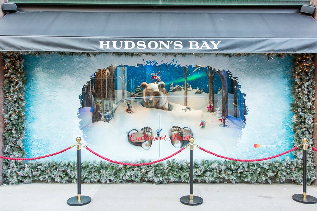 Hudson's Bay Holiday Windows