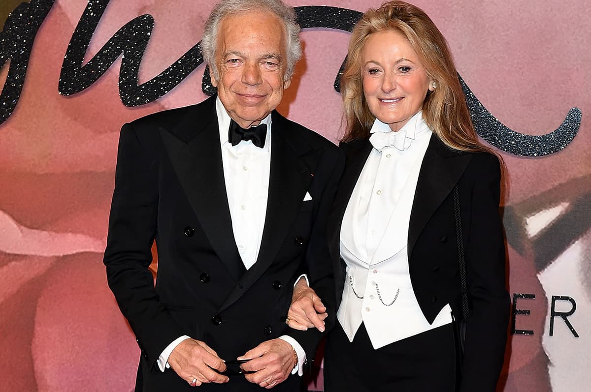 Ralph Lauren with Ricky Lauren arriving at The Fashion Awards