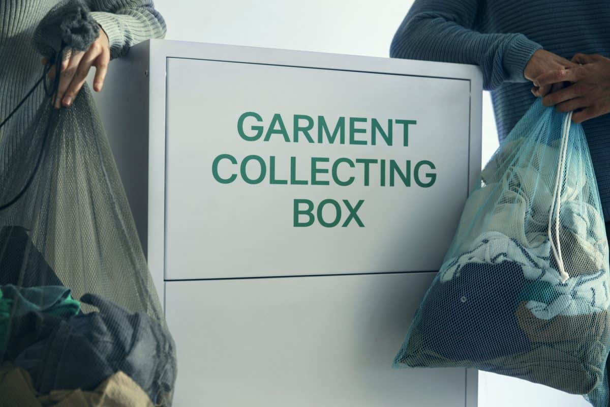 H&m garment store collecting