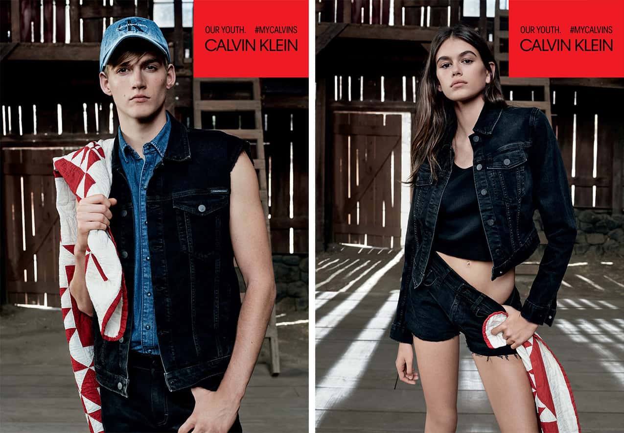 Kaia and Presley Gerber Star in Calvin Klein Jeans' Spring 2018