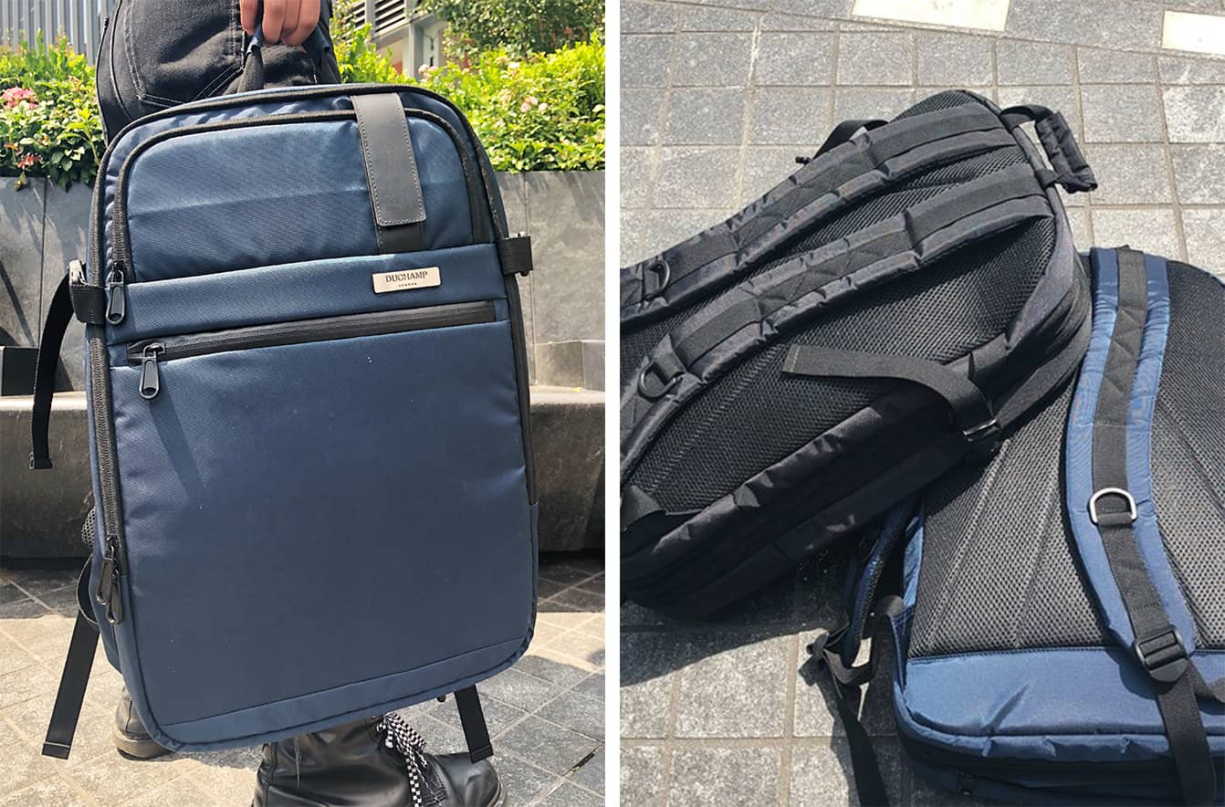 ROFFÉ ACCESSORIES DEBUTS EXPANDABLE TRAVEL BACKPACK SUITCASE FOR