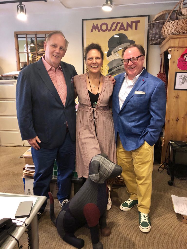 Fred, Virginia and Lee with Alan, their Jack Victor mascot.