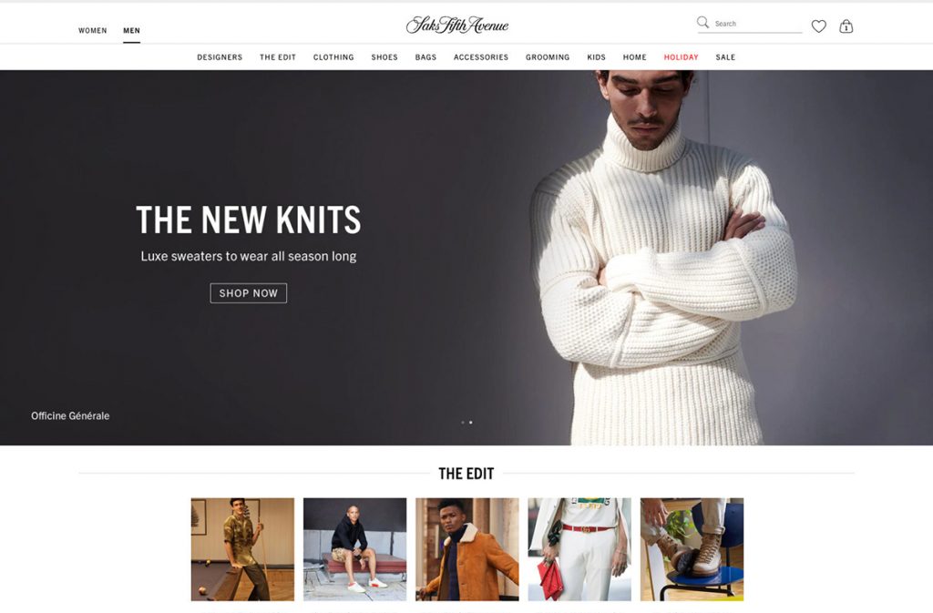 SAKS FIFTH AVENUE UNVEILS REFRESHED ONLINE SHOP - MR Magazine