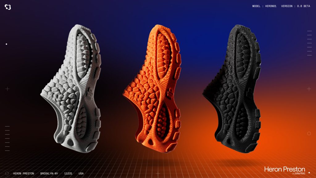 Heron Preston 3D printed sneaker