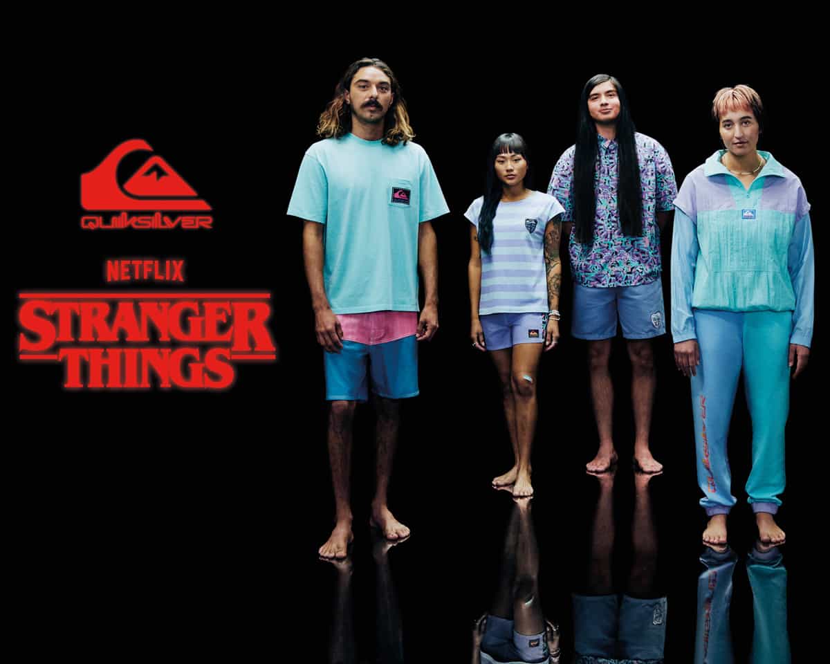 Quiksilver collaborates with Stranger Things 4 for wardrobe and collection.