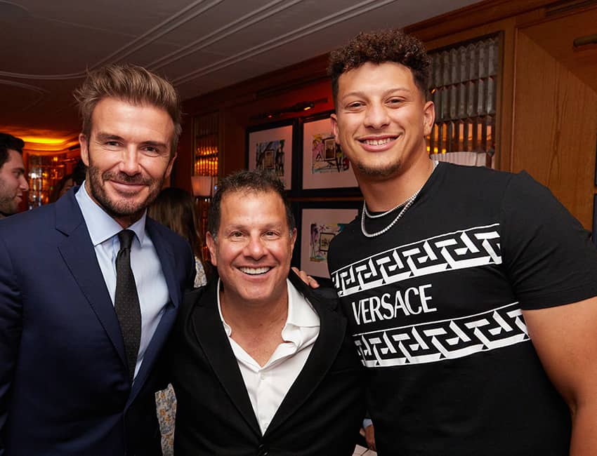 Former pro-footballer David Beckham, and Kansas City Chief's QB Patric Mahomes are just two of the celebrities that ABG CEO Jamie Salter hangs with on a regular basis. 