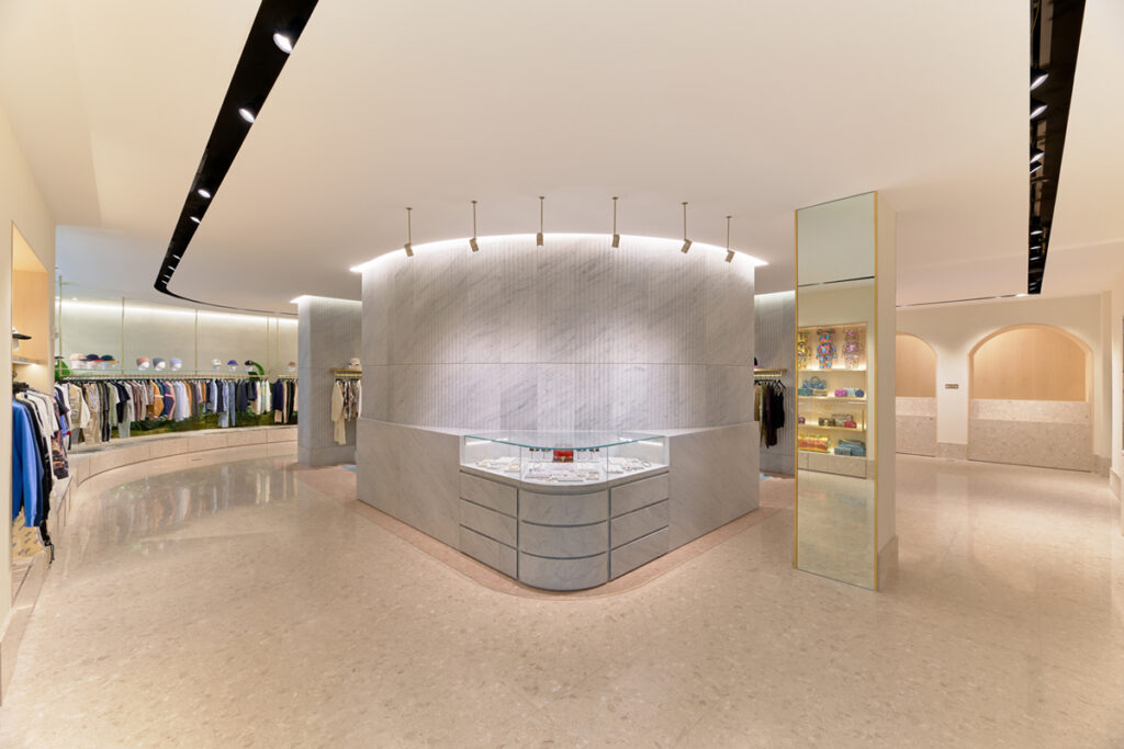 Inside Louis Vuitton's Massive Four Story Design District Store